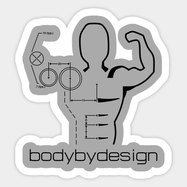 Body by Design Original Sticker by bodybydesign